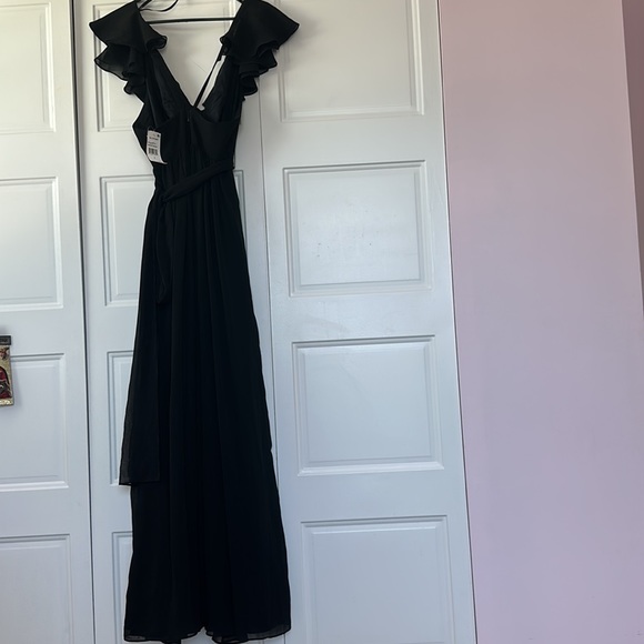 Jill Jill Stuart Ruffle Chiffon Gown MSRP $398 - Picture 8 of 13